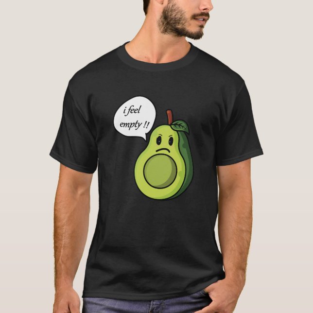 Lusnyj avocado känner sig tom t shirt (Framsida)