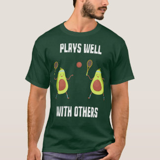 Lusnyj Avocado plays tennis well with other T Shirt