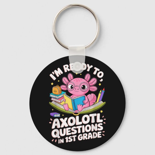 Lusnyj Axolotl-Redot till fråga nummer 1 Klass Lea Nyckelring (Framsida)