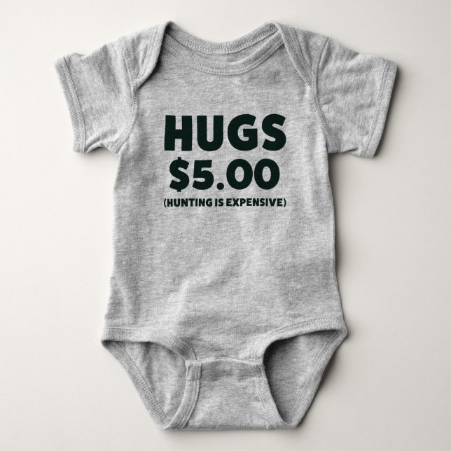 Lusnyj Baby Jakt Jersey Bodydräkt Shirt T Shirt (Framsida)