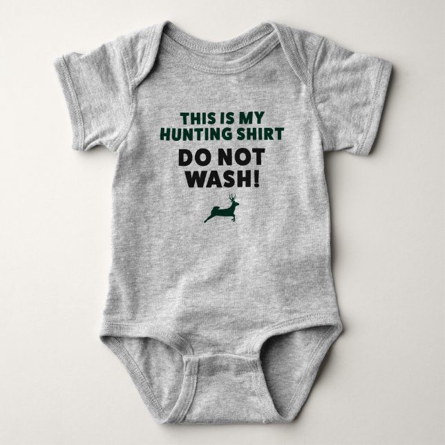 Lusnyj Baby Jakt Jersey Bodydräkt Shirt T Shirt (Framsida)