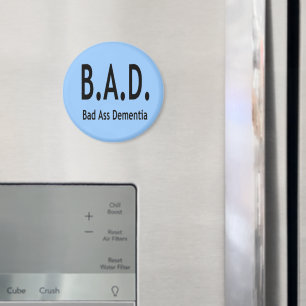 Lusnyj BAD-demens Förfalskad typografi Magnet