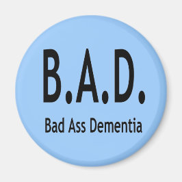 Lusnyj BAD-demens Förfalskad typografi Magnet