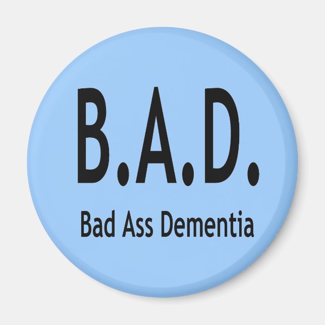Lusnyj BAD-demens Förfalskad typografi Magnet (Framsidan)
