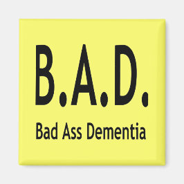 Lusnyj BAD-demens Förfalskad typografi Magnet