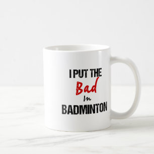 Lusnyj Badminton Racket Sport jag ställer illa in Kaffemugg