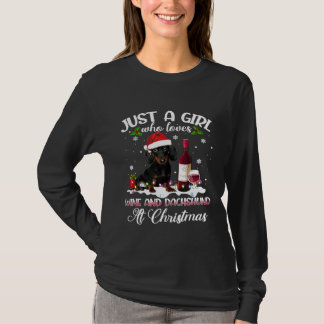 Lusnyj, bara en flicka som Kärlek Dachshunds Vin J T Shirt