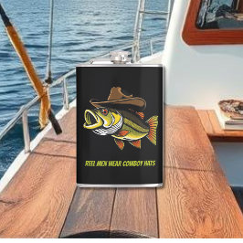 Lusnyj Bass-fisk med en Cowboy Hat Fickplunta