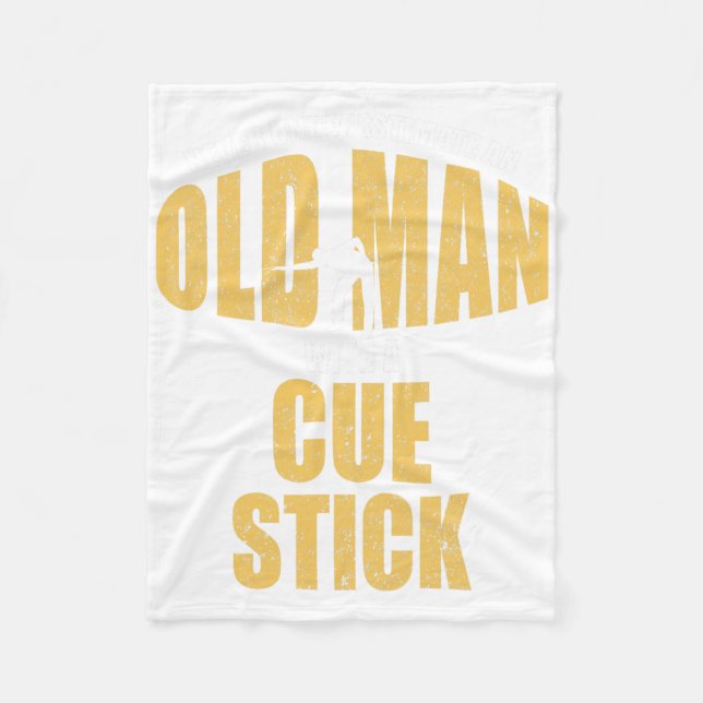 Lusnyj Bassäng Billiard Player Snooker Old Man med Fleecefilt (Framsidan)