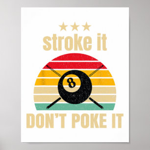 Lusnyj Bassäng Billiards Stroke det inte gör Bassä Poster