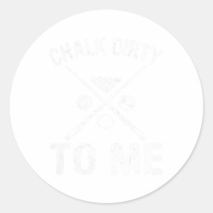 Lusnyj Bassäng Player Gift Billiards Chalk Dirty å Runt Klistermärke