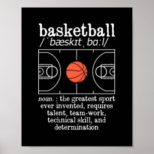 Lusnyj Bball Player Underbarare sport nånsin Bask Poster