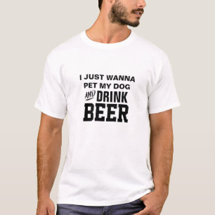 Lusnyj Beer Pappa Graphic Tee, Wanna Drink Beer T Shirt