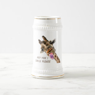 Lusnyj Beer Stein med Playful Giraffe - Smile Sejdel