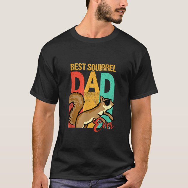 Lusnyj Best Squirrel Pappa nånsin Squirrel Pappa T Shirt (Framsida)