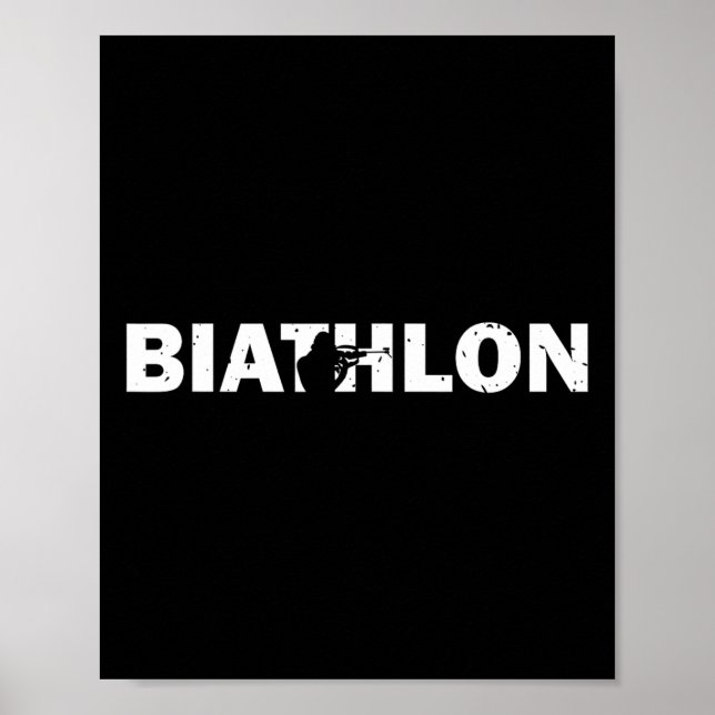 Lusnyj Biathlon Biathlete Shoing Skiing Target Sp Poster (Framsidan)