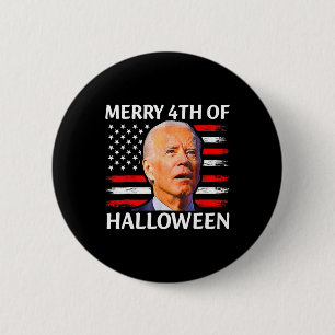 Lusnyj Biden förvirrade Merry 4th of Halloween Mem Knapp