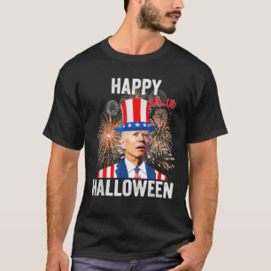 Lusnyj Biden Happy halloween 4:e juli Anti Joe B T Shirt