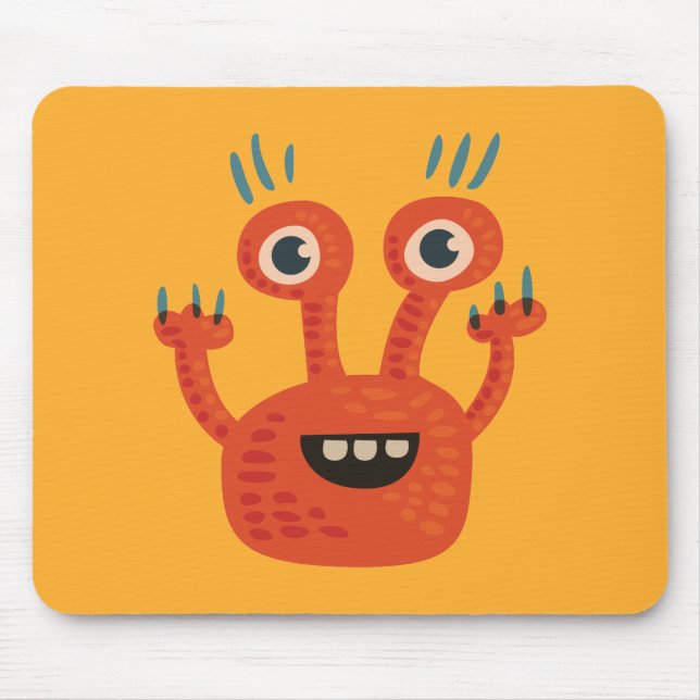 Lusnyj Big Eyed Smiling Cute Monster Musmatta (Framsidan)
