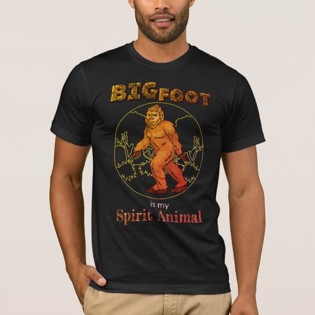Lusnyj Big Foot är mitt andrag djur T Shirt (Framsida)