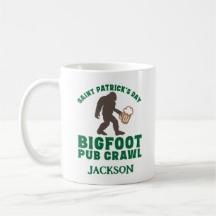 Lusnyj Big Foot Pub Crawl Namn St patricks day Kaffemugg