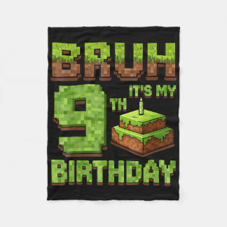 Lusnyj Birthday Boy Bruh och min 9:e födelsedagsma Fleecefilt