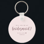 Lusnyj, blir du min Bridesmaid Frieri Nyckelring<br><div class="desc">Förundra dina bästa vänner med en lustig men ändå frieri elegant med hjälp av den här söta rosa-skriptans calligraphy-nyckelkedja. Designad med ett minimalistiskt, boho-chic och vintage-inspirerat estetiskt, är denna "nu Act överraskad som du inte hade någon aning om att det här var på väg", frieri bridesmaid-nyckelkedjan som är perfekten till...</div>