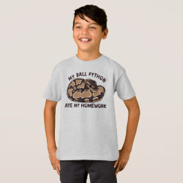 Lusnyj Boll Python Ate My Home Work Pet Snake T Shirt