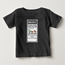 Lusnyj Boy Ingredient Label Simple Halloween T Shirt
