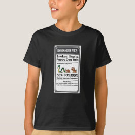 Lusnyj Boy Ingredient Label Simple Halloween T Shirt