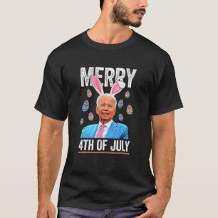 Lusnyj Bunny Joe Biden 4 juli Glad påsk Dagen T Shirt