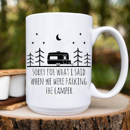 Lusnyj Camping Älskare Make minimalist Namn Kaffemugg