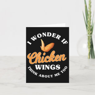 Lusnyj Chicken Vingar som säger Hett Vinge Fast Fo Kort