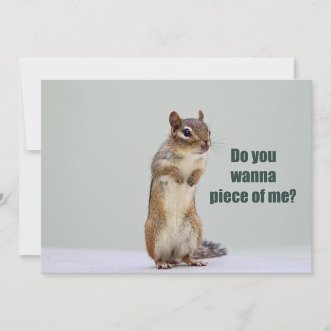Lusnyj Chipmunk Bild Inbjudningar (Framsida)