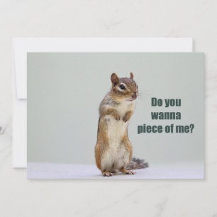 Lusnyj Chipmunk Bild Inbjudningar