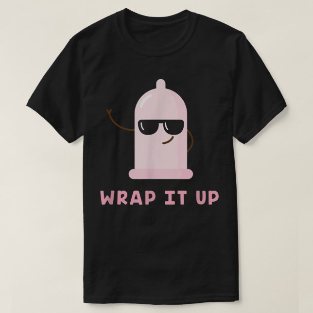 Lusnyj Condom slår upp världsdagen för ökad medvet T Shirt (Design framsida)