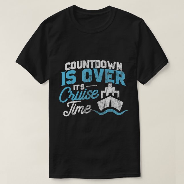 Lusnyj Cruise T Shirt Countdown over Cruise Time T (Design framsida)