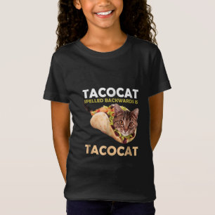 Lusnyj Cute Tacocat Taco Cat har stavats bakåt T Shirt