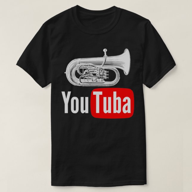 Lusnyj dig Tuba Marching Band T Shirt (Design framsida)