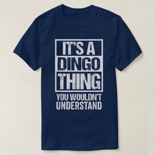 Lusnyj Dingo Parent citerar dess A Dingo Sak Hund  T Shirt (Design framsida)