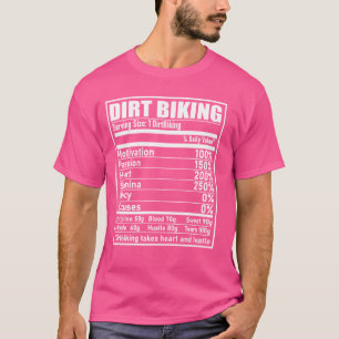 Lusnyj Dirt Biking Nutrition Label Motocross MX Di T Shirt