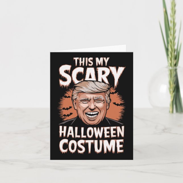 Lusnyj Donald Trump Det här är min Scary Halloween Kort (Framsida)