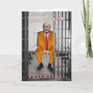Lusnyj Donald Trump Impeachment Valentine Day Helgkort