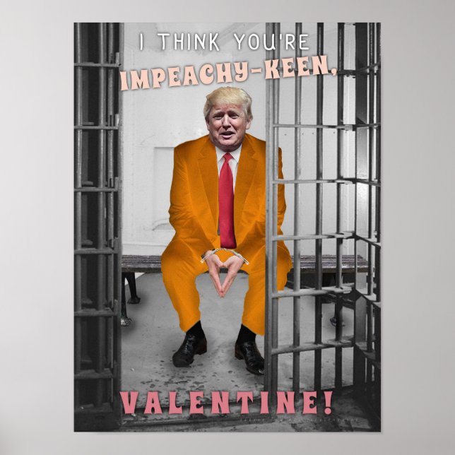 Lusnyj Donald Trump Impeachment Valentine Day Poster (Framsidan)