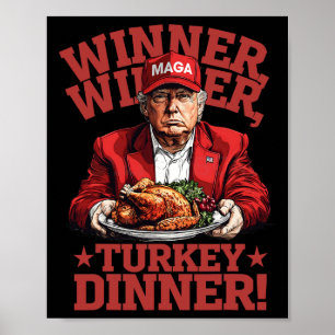 Lusnyj Donald Trump Vinnare Turkiet Middag Tha Poster