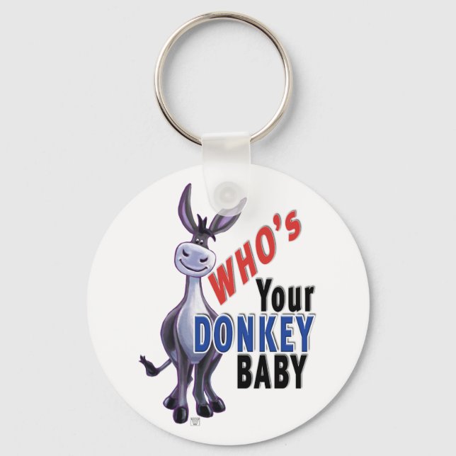 Lusnyj Donkey, vem är din Donkey Baby Nyckelring (Framsida)