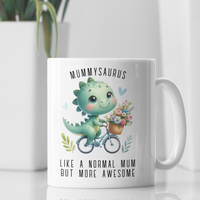 Lusnyj dosinosaur Mors dag Gift för Djur älskare Kaffemugg (Skapare uppladdad)