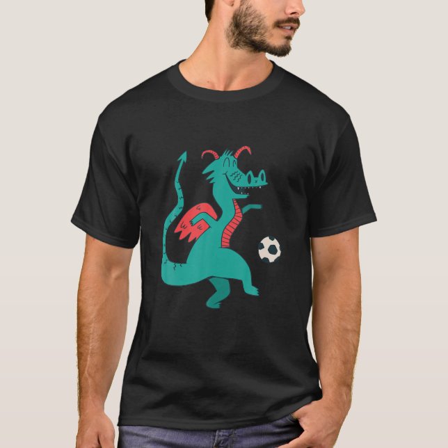 Lusnyj Dragon Spela fotboll Merch Wo T Shirt (Framsida)