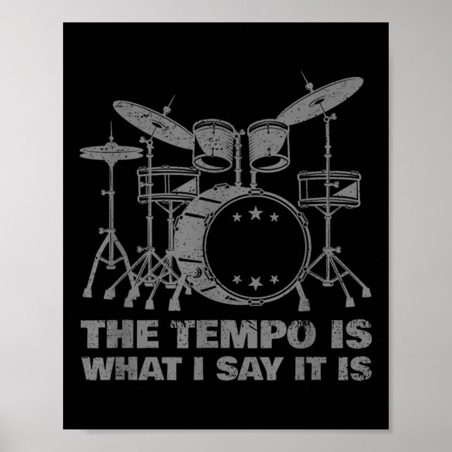 Lusnyj Drumming Art För manar Women Drumline Drum  Poster (Framsidan)
