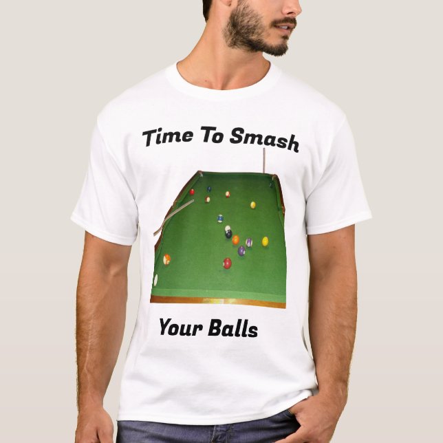 Lusnyj Eightball Smash Bollar, Tshirt T Shirt (Framsida)